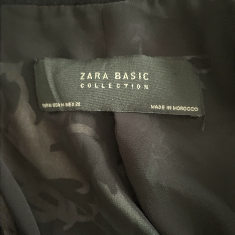 Zara Floral Bomber Jacket - Black and Multicolor - Picture 5 of 5